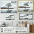 thumbnail image 4 of Designart "Muted Tree Reflections on Water" Landscape Trees Floater Framed Canvas Wall Art, 4 of 7