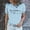Light Blue, variant on QHWAUAKFBN T Shirts For Women Loose Fit Seester Short Sleeved Pullover Round Neck Tshirts Top