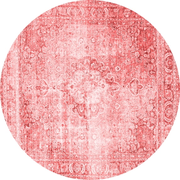 Ahgly Company Indoor Round Persian Red Traditional Area Rugs, 5' Round