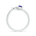 thumbnail image 2 of Angara Natural 0.25 Ct. Tanzanite Solitaire Ring in Sterling Silver for Women (Ring Size: 3.5), 2 of 9