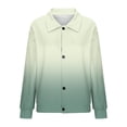thumbnail image 5 of Mceream Women's Ribbed Knit Shacket Button Down Gradient Jackets Long Sleeve Sweater Shirts Fall Winter Trendy Cardigans Plus Size Winter Warm Outwear Chaqueta De Invierno Para Mujer Green XXL, 5 of 5