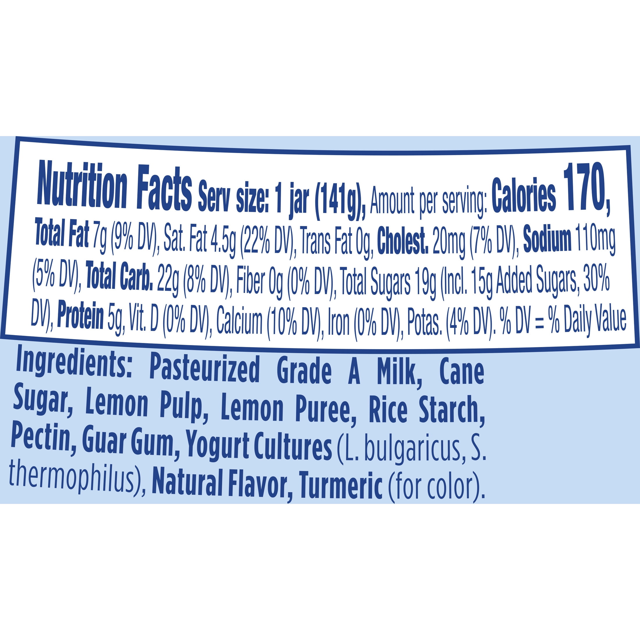 Oui by Yoplait French Style Lemon Whole Milk Yogurt, 5 OZ Jar