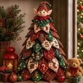 thumbnail image 7 of 2026 New DIY Quilted Christmas Tree Kit, 3D Fabric Patchwork Craft Set for Beginners, Handmade Tabletop Christmas Decorations Ideal for Home Mantel Table Office Display Christmas Gifts, 7 of 7