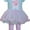 Aqua, variant on Newborn Baby Girls Aqua Bunny Tutu Top And Striped Legging Set 3-6 months