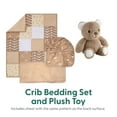 thumbnail image 2 of The Peanutshell Crib Bedding, Pink Elephant Baby Crib Bedding Set and Stuffie Plush Toy, 4-Piece Set, 2 of 7