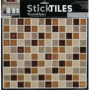 RoomMates Modern BARK MOSAIC StickTILES, 4-pack 10.5" X 10.5"