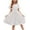 0-white, variant on Arshiner Girls Dresses Summer Ruffle Sleeve Flowy Swing Elastic Waist Party Valentines' Day Dress for Kids
