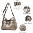 thumbnail image 4 of KXF Crossbody Bag for Women Lightweight Shoulder Bags Ladies Soft PU Leather Handbags Multi Pocket Messenger Bags, 4 of 8