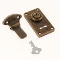 thumbnail image 3 of veasfak 3-6pack 1Pcs Vintage Padlock Hasp Hook Bronze Iron Jewelry Box Shackle Lock 6 Pcs, 3 of 9