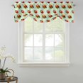 thumbnail image 2 of Tie Up Valances for Windows, Cute Ladybugs Adjustable Valance Curtains Window Treatment for Living Room/Bedroom Windows, Spring Botanical Leaves Green Rod Pocket Kitchen Curtains & Drapes 54x18 Inch, 2 of 9