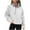 Gray, variant on Autumn Sweatshirt for Women High Neck 3/4 Zipped Up Pullover Sweatshirts for Ladies Long Sleeves Solid Color Lightweight Sweatshirts Casual Cozy Everyday Wear