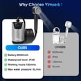 thumbnail image 2 of Yimserk 8000mAh Portable Camping Shower, 10-Speed Camp Shower Pump, LED Display, 4 Spray Modes, IPX8 Waterproof Outdoor Shower Kit for Hiking, Travel, Pet, Car Wash, 2 of 6