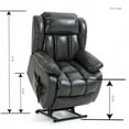 thumbnail image 6 of JERFIT Electric Power Lift Recliner Chair with Massage and Heat, Infinite Positioning, Grey, 6 of 9