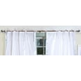 thumbnail image 2 of Lined-White Silver  Tie Top  Sheer Sari Curtain / Drape  - 43W x 84L - Pair, 2 of 2