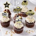 thumbnail image 6 of FENGGHAO Graduation Cupcake Toppers Glitter Class of 2026 Congrats Grad Cap Picks for Graduation Cake Decorations, 6 of 7