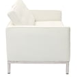 thumbnail image 3 of Modway Loft Leather Tufted Loveseat in White, 3 of 4