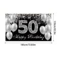 thumbnail image 3 of 50th Birthday Banner Background 50th Birthday For Both And 50th Birthday Party Patio Sign () 50th Birthday Photo And Decorations. Flags_ Banners & Accessories, 3 of 7