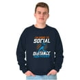 thumbnail image 3 of Going to Social Distance Your Pitches Men's Crewneck Sweatshirt Brisco Brands S, 3 of 6