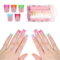 thumbnail image 1 of Nail Tips NOVO OVO French Tip Short Duck Press on 240 unidades, 1 of 8