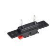 thumbnail image 3 of Unique Bargains 2 Façons Ressort Haut-Parleur Clip Pousser Libérer Connecteur Audio Câble Bornes Bloc Noir Rouge WP2-35, 5Pcs, 3 of 3