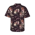 thumbnail image 3 of Goofa Romantic Paris Hawaiian Shirt for Men, Unisex Summer Beach Casual Short Sleeve Button Down Shirts,Aloha Tropical Floral print shirt-Large, 3 of 9