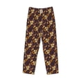 thumbnail image 4 of Balery Sunflowers with Skull and Hand print Men's Pajama Pants,Ultra Lightweight Pjs,Lounge Pant-Large, 4 of 9