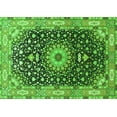 thumbnail image 1 of Ahgly Company Indoor Rectangle Medallion Green Traditional Area Rugs, 6' x 9', 1 of 1