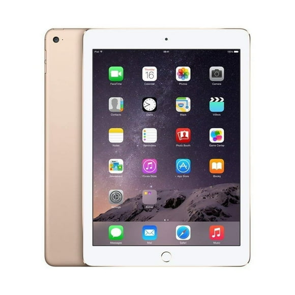 Refurbished Apple iPad Air 2 9.7" 16GB WiFi Tablet iOS 10 Dual Cameras - White / Gold (Refurbished)