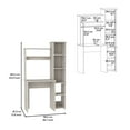 thumbnail image 4 of Five - Cubbies Desk in Light Gray Finish / Enhances Your Study Area, 4 of 6