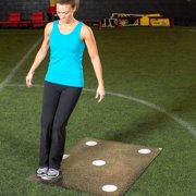 Power Systems Agility Training Mat – 48.5 Rubber Speed & Footwork Drill Surface