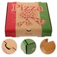 thumbnail image 4 of 10pcs Paper Pizza Box Empty Thicken Paper Pizza Case 8in Takeout Pizza Carrying Box, 4 of 4