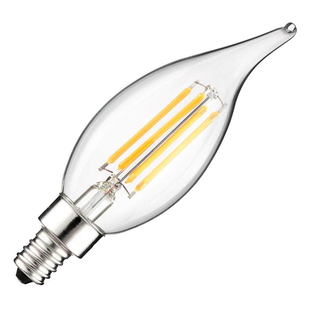 Quality Light Source 02110 FF11D4027EE12C Flame Tip LED Light Bulb