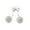 Silver, variant on AYYUFE 1Pair Ear Studs Faux Pearl Decor Jewelry Alloy Women Front Back Stud Earrings for Birthday Party Rhinestone,Alloy,F