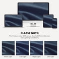thumbnail image 6 of 100% Blackout Curtains for Bedroom,Set of 2 Panels,108inch Length Faux Linen Thermal Insulated Back Tab Drapes with Room Darkening,50"Wx108"L,Midnight Blue, 6 of 6