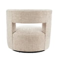 thumbnail image 4 of NPD Furniture Jazzlyn Fabric Swivel Accent Chair in Grenada Cream, 4 of 13