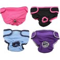 thumbnail image 4 of Ropa interior para perros, algodón suave y cómodo para mujeres, pantalones sanitarios para mascotas, pantalones fisiológicos para cachorros, pañales para perros (negro L), 4 of 4
