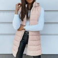 thumbnail image 6 of MESSUEN Long Vest for Women Sleeveless Long Puffer Vest Women Quilted Vest Women Womens Jackets Casual Womens Shirt Long Sleeve Shirts Women's Casual Jackets Pink S, 6 of 9