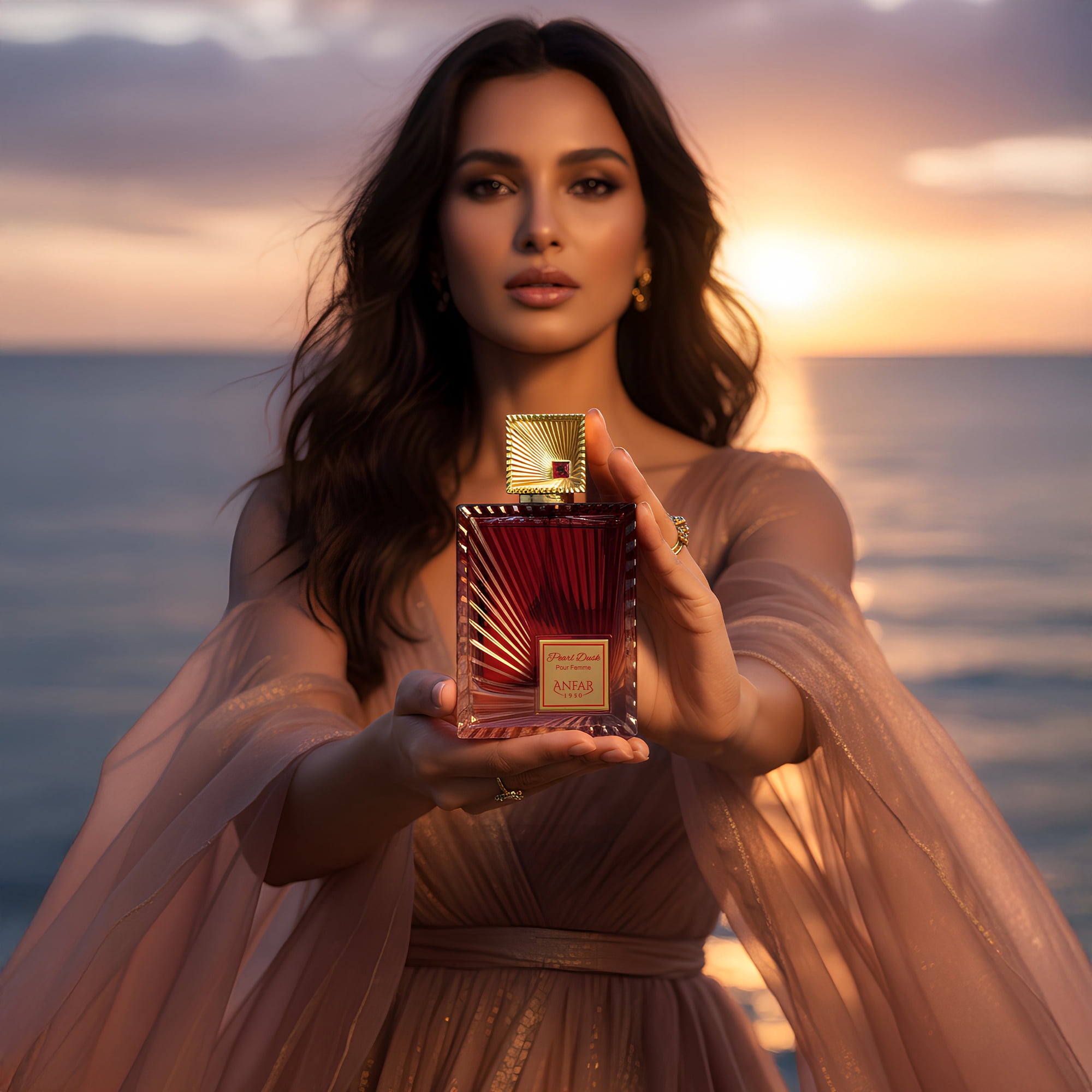 Anfar Pearl Dusk - Luxury Perfume for Women - Citrus Floral Fragrance - Notes of Mandarin, Lemon, Orange Blossom, and Lavender - 3.4 oz