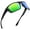 Gloss Smoke Crystal/Chartreuse Mirror, variant on KastKing Polarized Sport Sunglasses Ideal for Driving Fishing Cycling and Running,UV Protection- Huzzah