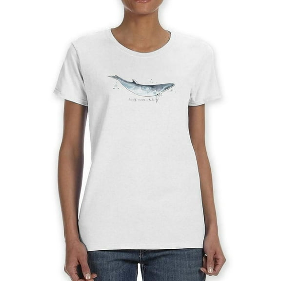 Cetacea Dwarf Minke Whale. T-Shirt Women -June Erica Vess Designs, Female Small