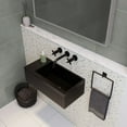 thumbnail image 5 of Delice 24" Rectangle Wall-Mount Bathroom Sink in Matte Black, 5 of 11