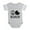 Heather Gray, variant on - Peace Love Boxer - Cute Infant Baby Football Bodysuit