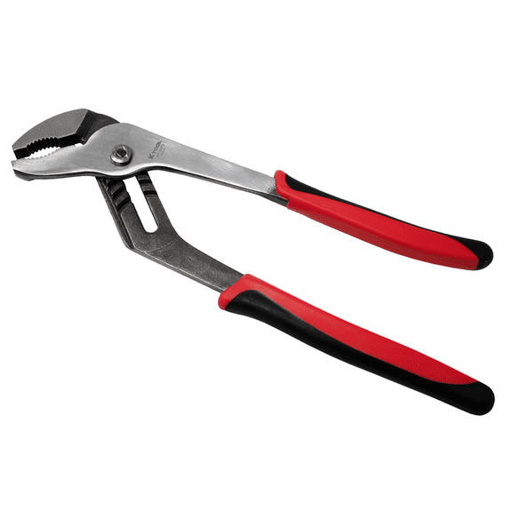 K-Tool 54012 12" Groove Joint Pliers, Ergonomic Vinyl Handle