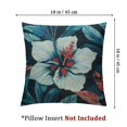 thumbnail image 4 of Creowell Throw Pillow Covers Flowers Red Blue Green Pattern Print Cushion Cover Soft Pillow Cases for Home Sofa Bed Chair Car Office Decorative,Set of 2  White, 4 of 7