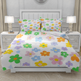 thumbnail image 2 of DOJLIO 3D Flower Printed Duvet Cover Bedding Sets King Size Glittery Blue Flower Quilt Cover Flower Bed Duvet Cover Flower Theme for Adult Men Women, 2 of 5