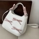thumbnail image 3 of Bolso hombro casual mano Sweet Bow Cuero PU Color con correa ajustable asa superior para mujeres y niñas, 3 of 9