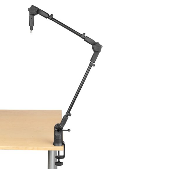 Gator Frameworks Slim Profile Desktop Mic Stand Boom Arm for Broadcasts, Podcasts, Content Creation, Live Streaming, & Similar Applications (GFWMICBCBM0500)
