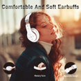 thumbnail image 3 of Auriculares Bluetooth Falebare 6S para colocar sobre las orejas, 40 horas de reproducción, color blanco, 3 of 7