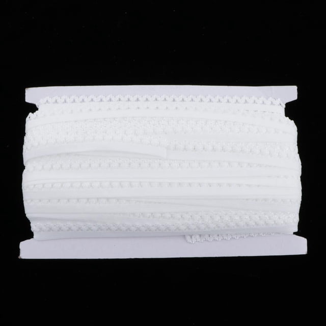 de Encaje Elástico Elástico para Adorno de Lencería de de Diadema , Blanco BLESIY Ajuste de encaje elástico