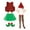 S2Red, variant on Djtdsds Girl Fall Outfits Girls Velvet Santa Long Sleeve Top with Flare Pants Festive Holiday Party Outfit for Season Size:18-24 Months